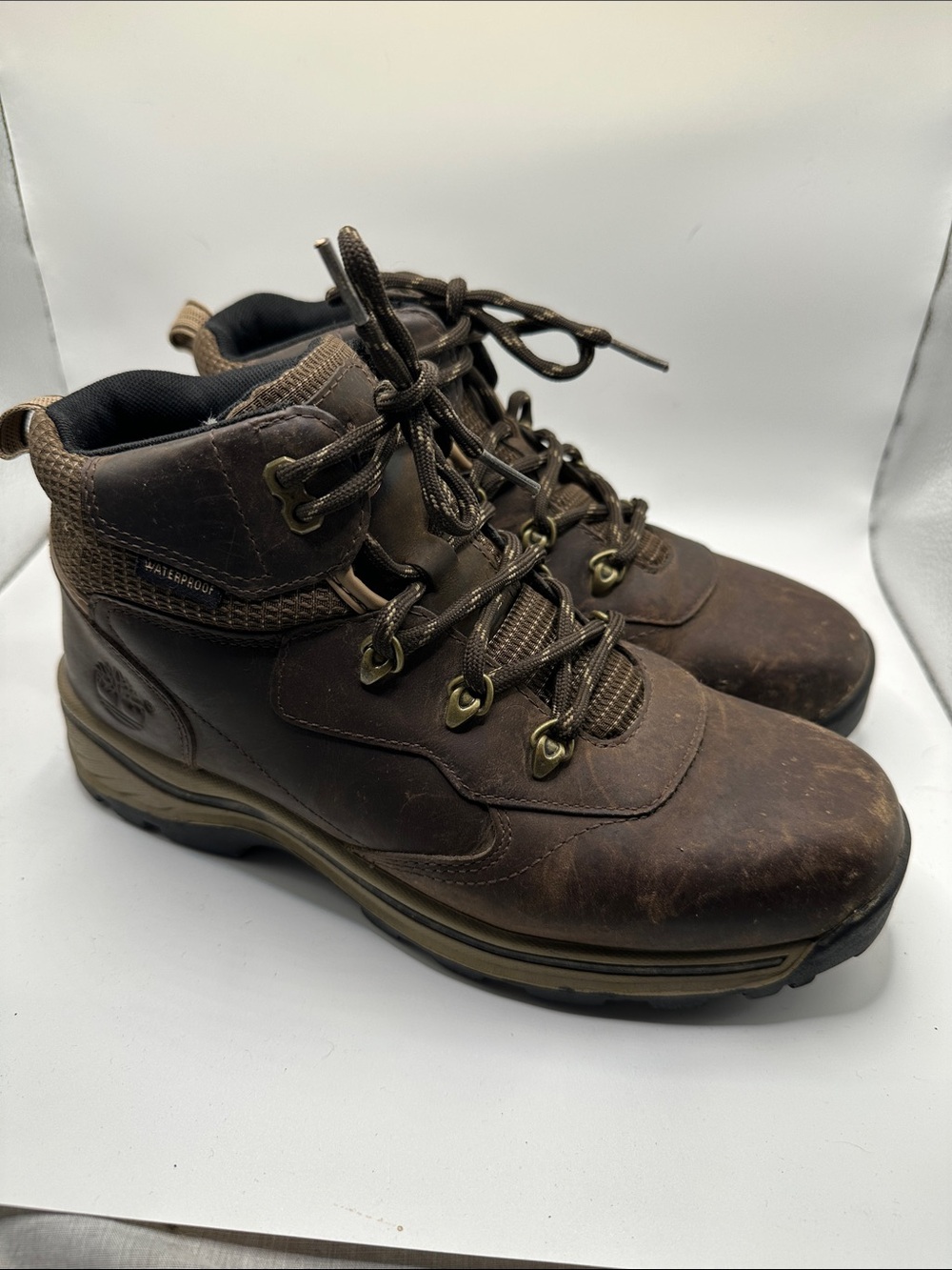 Timberland Brown Men's Lace-Up Leather Hiking Boots